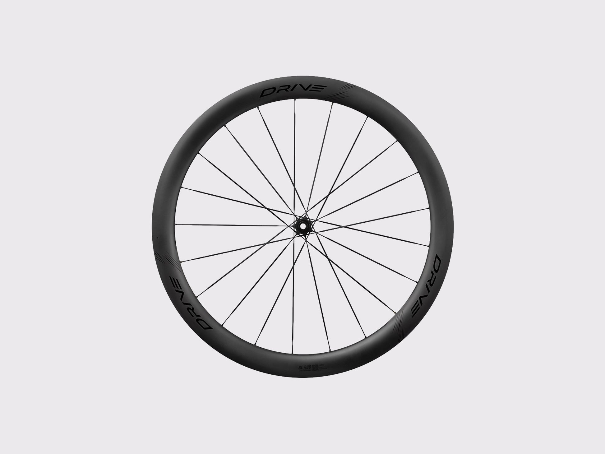 Roue arrière carbone Elitewheels Drive SL 48D Disc avec corps de roue libre titane (Noir)