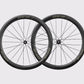 Paire de roues carbone vélo de route Elitewheels Drive SL 48D Disc décalcomanie or (Or)