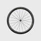 Roue avant carbone Elitewheels Drive SL 48D Disc avec rayons plats en carbone (Or)