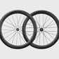 Paire de roues carbone vélo de route Elitewheels Drive SL 58D Disc décalcomanie noir (Noir)