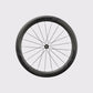 Roue avant carbone Elitewheels Drive SL 58D Disc avec rayons plats en carbone (Noir)