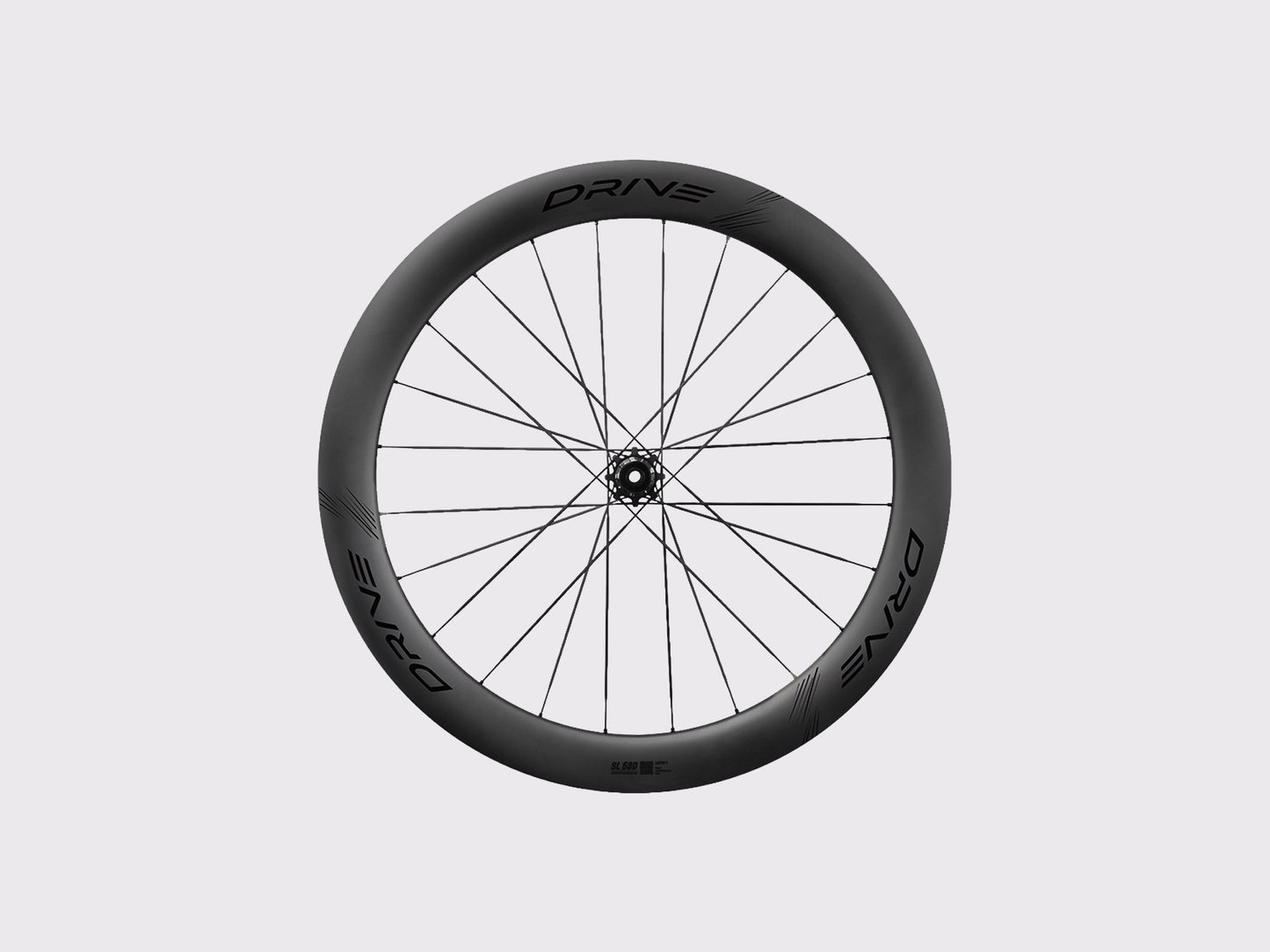Roue arrière carbone Elitewheels Drive SL 58D Disc avec corps de roue libre titane (Noir)